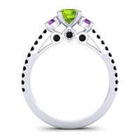 Ornate Three Stone Navan Ring