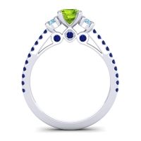Ornate Three Stone Navan Ring
