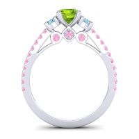 Ornate Three Stone Navan Ring