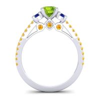 Ornate Three Stone Navan Ring