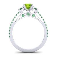 Ornate Three Stone Navan Ring