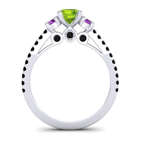 Ornate Three Stone Navan Ring