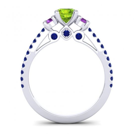 Ornate Three Stone Navan Ring