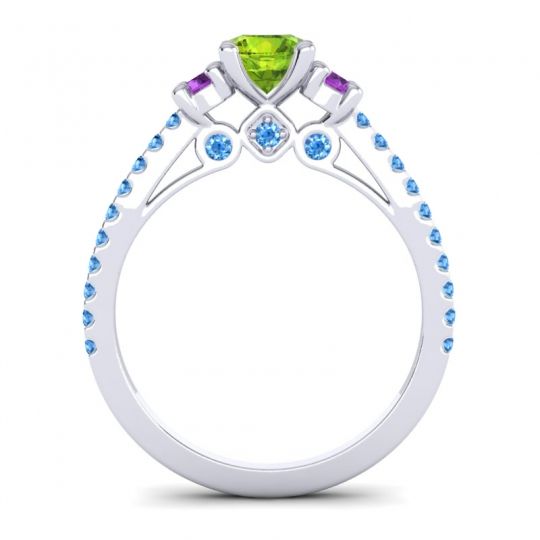 Ornate Three Stone Navan Ring