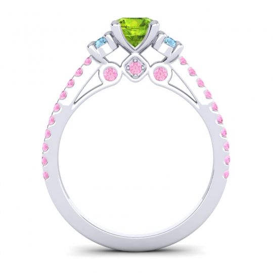 Ornate Three Stone Navan Ring