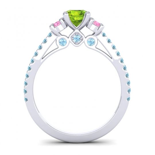 Ornate Three Stone Navan Ring