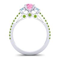 Ornate Three Stone Navan Ring