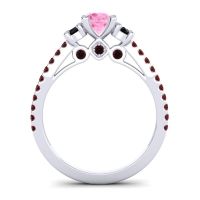 Ornate Three Stone Navan Ring