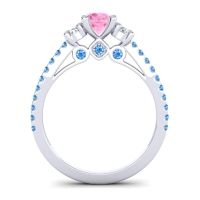 Ornate Three Stone Navan Ring