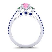 Ornate Three Stone Navan Ring