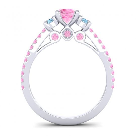 Ornate Three Stone Navan Ring