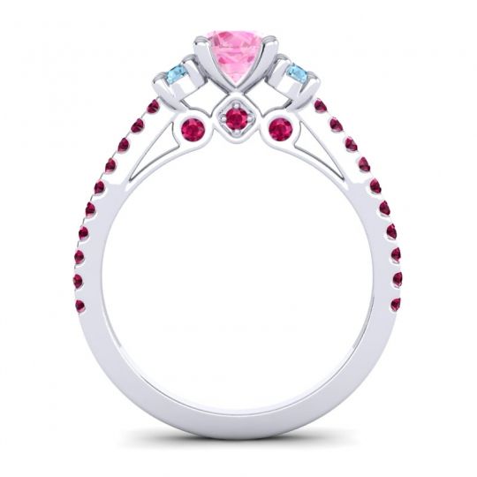 Ornate Three Stone Navan Ring