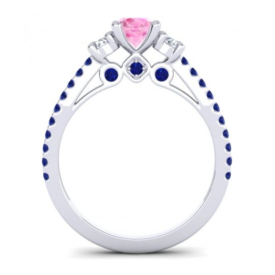 Ornate Three Stone Navan Ring