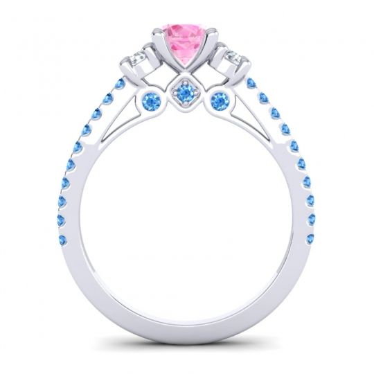 Ornate Three Stone Navan Ring