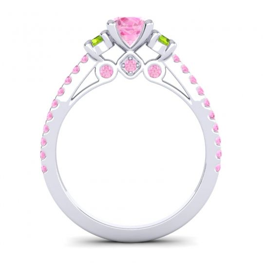 Ornate Three Stone Navan Ring