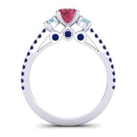 Ornate Three Stone Navan Ring