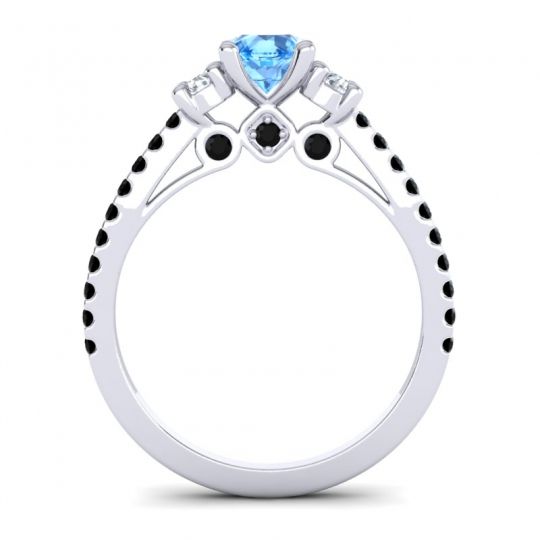 Ornate Three Stone Navan Ring