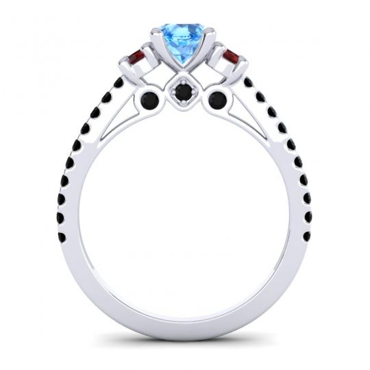 Ornate Three Stone Navan Ring