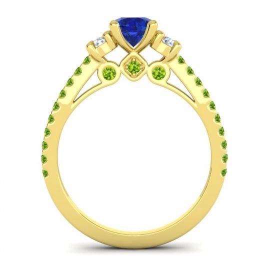 Ornate Three Stone Navan Ring