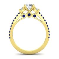 Ornate Three Stone Navan Ring
