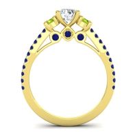 Ornate Three Stone Navan Ring