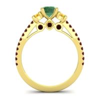 Ornate Three Stone Navan Ring