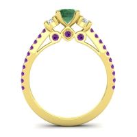 Ornate Three Stone Navan Ring