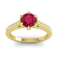 Cathedral Pave Vapa Ring