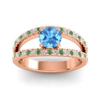 Modern Pave Damza Ring