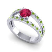 Modern Pave Damza Ring