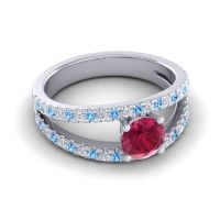 Modern Pave Damza Ring