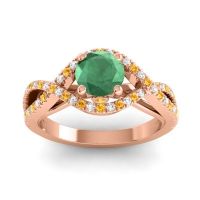 Modern Pave Keza Ring, 6mm