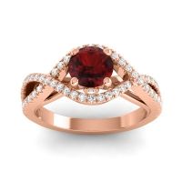 Modern Pave Keza Ring, 6mm