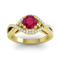 Modern Pave Keza Ring, 6mm