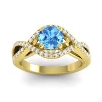 Modern Pave Keza Ring, 6mm