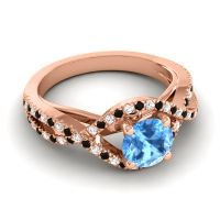 Modern Pave Keza Ring, 6mm