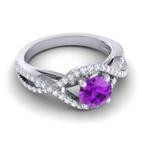 Modern Pave Keza Ring, 6mm