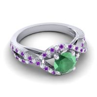 Modern Pave Keza Ring, 6mm