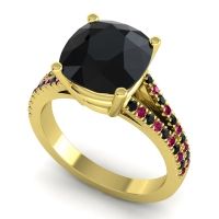 Cathedral Cushion Pave Viratara Ring