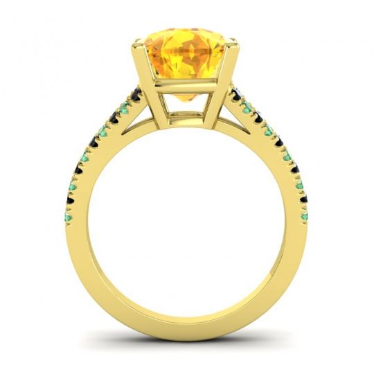 Cathedral Cushion Pave Viratara Ring