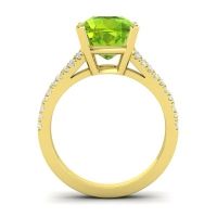 Cathedral Cushion Pave Viratara Ring