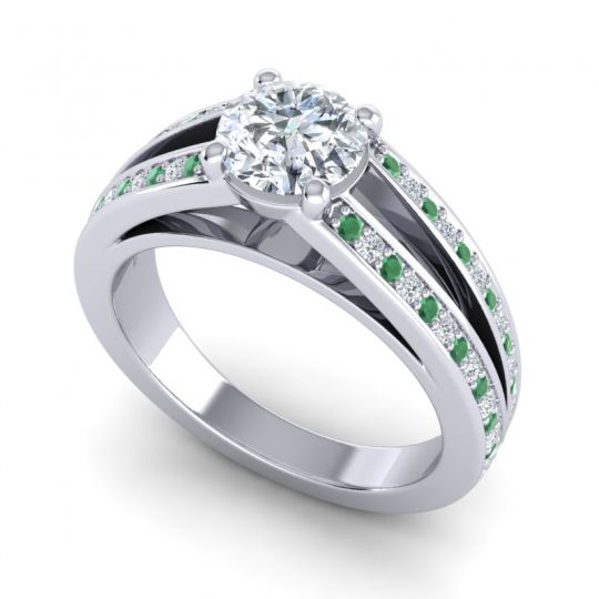 Cathedral Pave Zirastra Ring