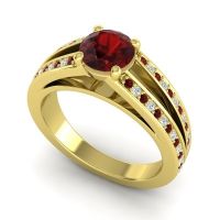 Cathedral Pave Zirastra Ring