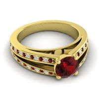 Cathedral Pave Zirastra Ring