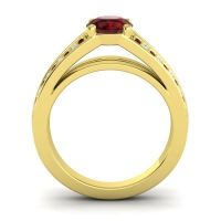 Cathedral Pave Zirastra Ring