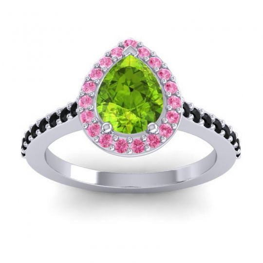 Pear Shape Halo Leta Ring