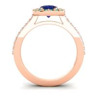 Pear Shape Halo Leta Ring