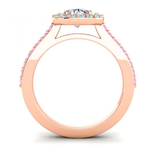 Pear Shape Halo Leta Ring