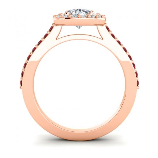 Pear Shape Halo Leta Ring