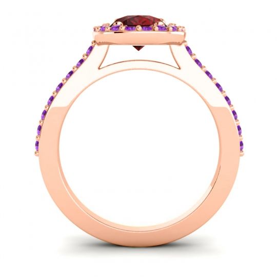 Pear Shape Halo Leta Ring